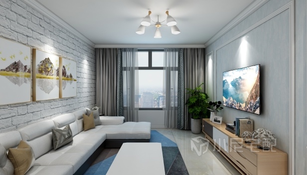 92㎡/兩室一廳一衛(wèi)/現(xiàn)代