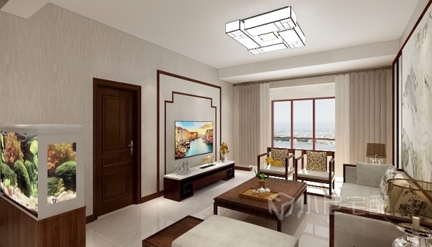 128㎡/三室兩廳兩衛(wèi)/混搭