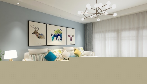 128㎡/三室兩廳兩衛(wèi)/簡約