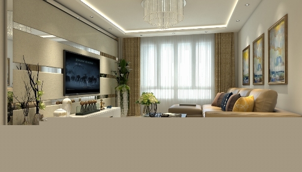 125㎡/三室兩廳兩衛(wèi)/現(xiàn)代