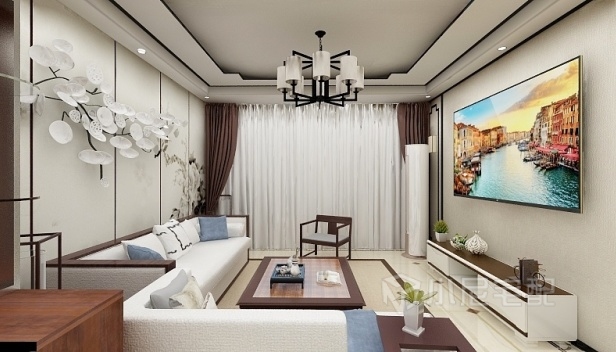 96㎡/兩室兩廳一衛(wèi)/中式